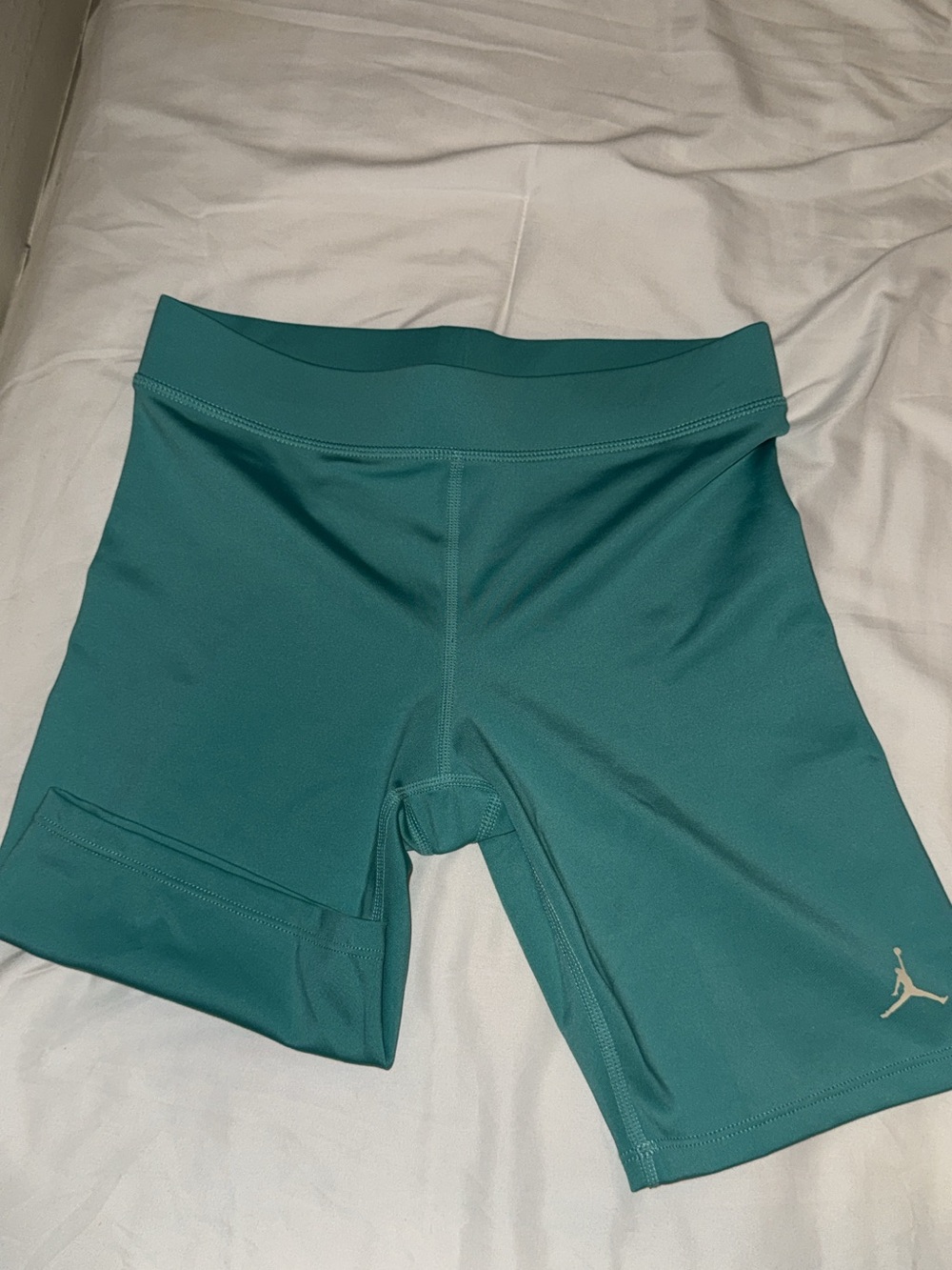 Jordan Teal Women’s Bike Shorts with Jumpman